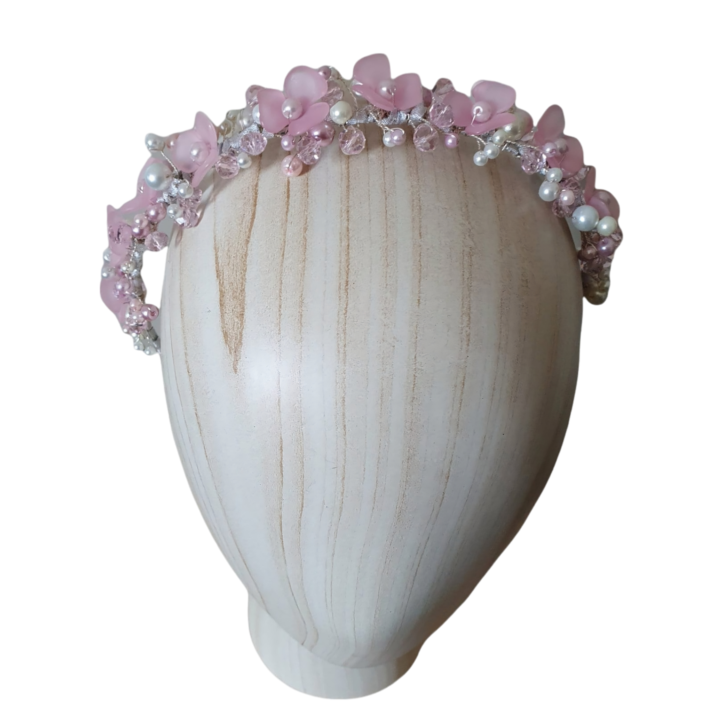 Handgemaakte dameshoofdband met kunststof bloemen, tiara, bruids diadeem, haaraccessoires, gast tiara, speciaal voor evenementen