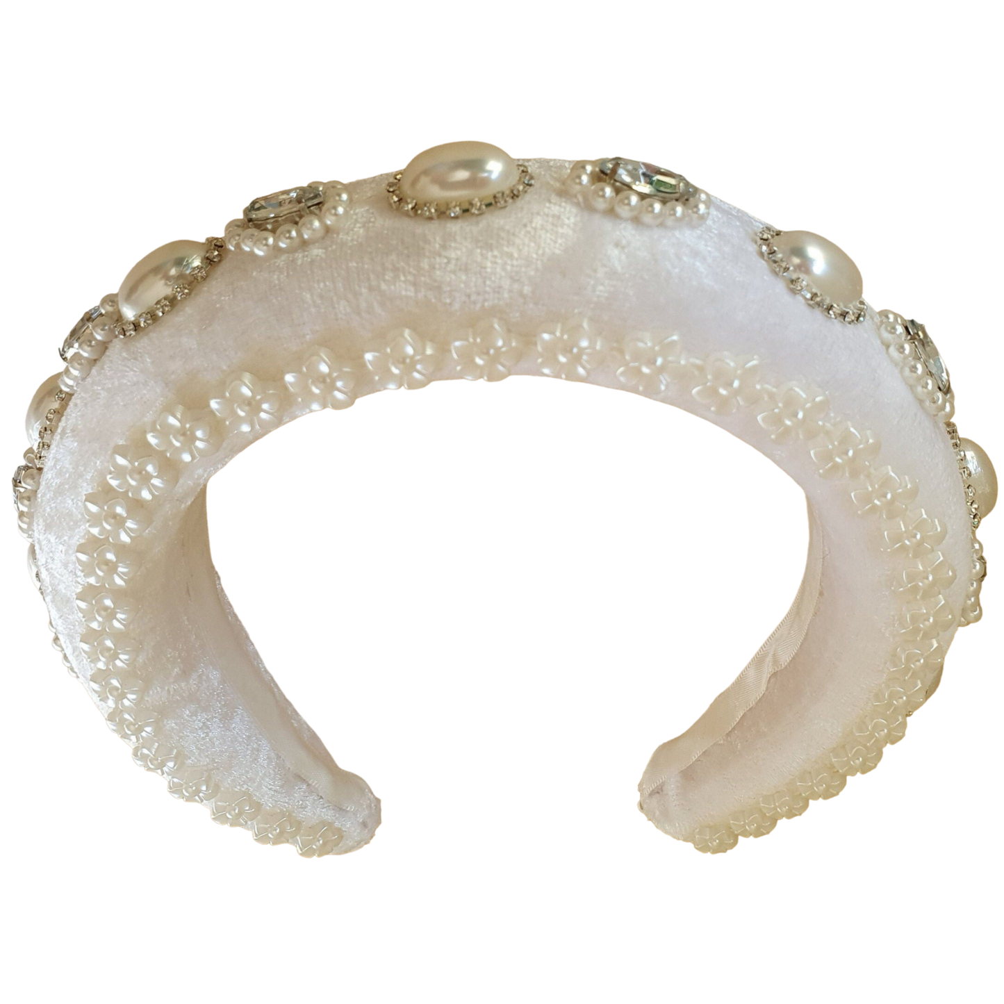 Handgemaakte hoofdband met parels en fluweel, elegante accessoire voor bruidsmeisje, hoofdband voor speciale gelegenheden