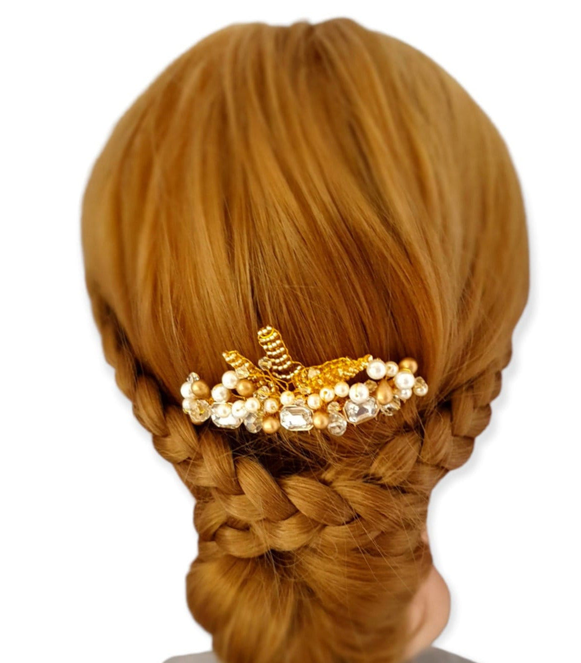 Elegant Handmade Hair Comb with Sparkling Crystals - Perfect for Brides and Special Occasions